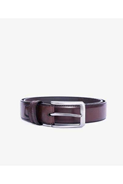 Yargıcı Knitted Printed Leather Belt
