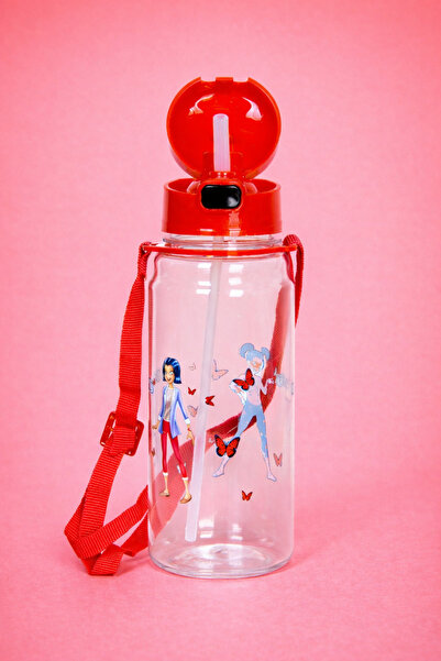 imma 620 زجاجة ماء، وعاء ماء 550 مل مع مصاصة