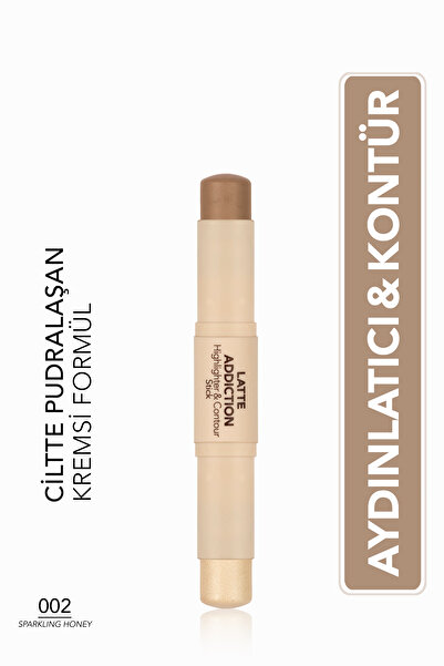 Flormar Latte Hafif Yapılı & Uzun Süre Kalıcı Kremsi Highlighter - 002 SPARKL...