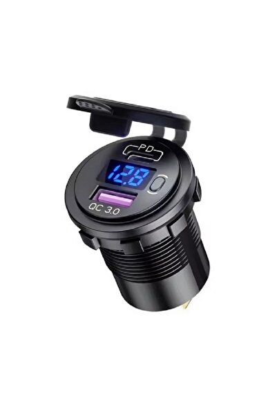 Vtk Гнездо за запалка за кола с USB и тип C QC 3.0 PD 12 V/24 V