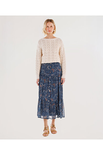 Yargıcı Buttoned Midi Skirt