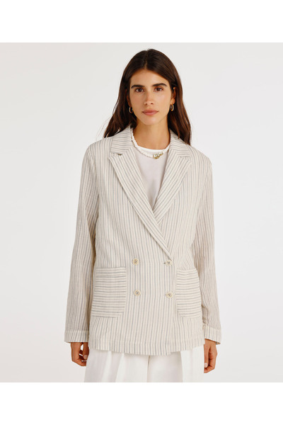 Yargıcı سترة إغلاق مزدوجة الصدر