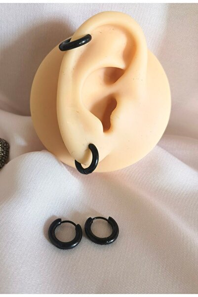 Bylin حلق دائري من الفولاذ الجراحي باللون الأسود/قطر داخلي 8 مم - سماكة 2 مم ...