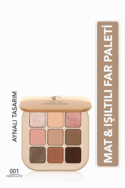 Flormar Latte Mat ve Işıltılı & Yumuşak Yapılı Aynalı Mini Göz Farı Paleti - ...