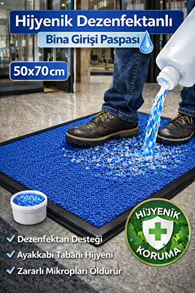 Step Myfloor Renkli Dezenfektan Hijyen Paspası Mavi