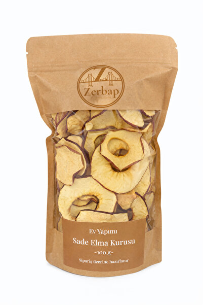 ZERBAP Sade Dried Apple 100 g – Dried Apple, No Additives, Sugar-Free, Health...