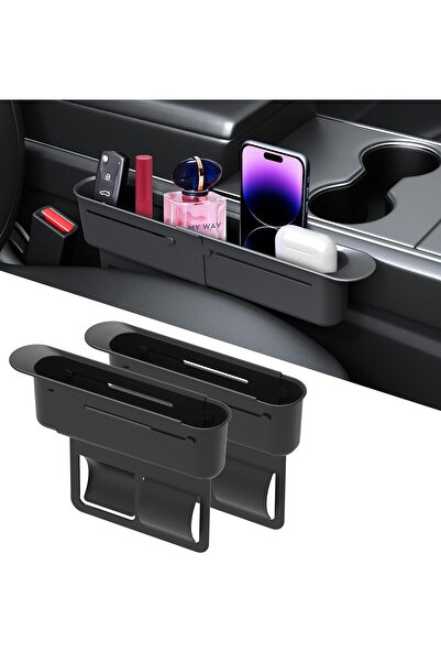 Generic DLC Car Seat Gap Organizer Retractable Storage Box Phone Holder Car I...