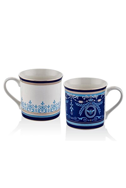 LAMEDORE Blue Banube 2-Piece Mug Set 9X9 cm 1Bsf-1606Bb