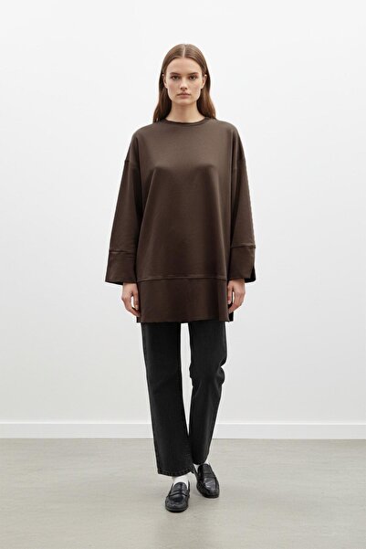 Loreen Tunica guler rotund Low Shoulder din material subțire pentru femei -20...