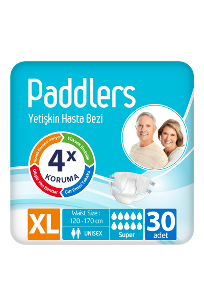 Paddlers قماش لاصق للمريض البالغ مقاس X-Large 30 قطعة