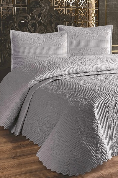 REYS Kapitoneli Çift Kişilik Yatak Örtüsü Takımı 230x250 50x70 2 Adet Yastık ...