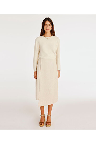 Yargıcı Asimetrik Midi Etek