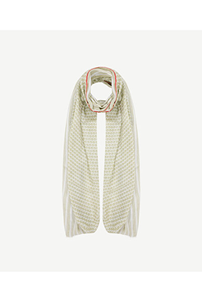 Yargıcı Modal Karışımlı Çizgili Şal