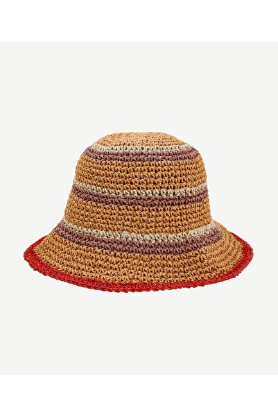 Yargıcı قبعة القش الملونة