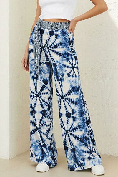 Curly Παντελόνι με σχέδια από βισκόζη