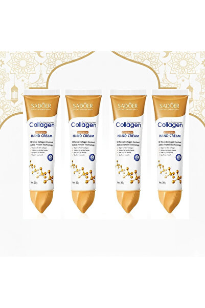 SADOER عبوة من 4 كريمات لليدين بالكولاجين
