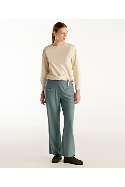 Yargıcı Düğme Detaylı Pantolon