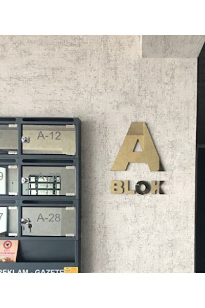 zafrakreklam علامة بلوك مقطوعة بتحكم رقمي بالكمبيوتر ذهبي - فضي 35X45 سم