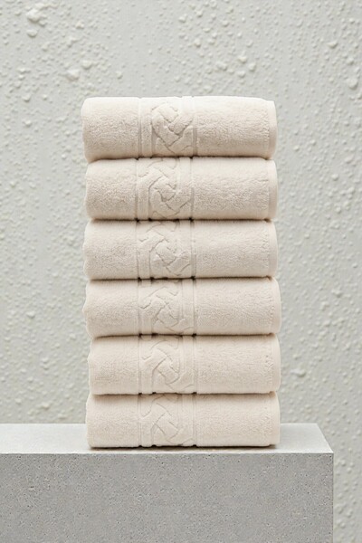 Anılsan 6-компонентен комплект кърпи за ръце Rita Ecru - 50x90 cm, 240g, 100%...