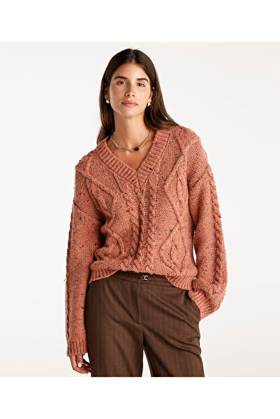 Yargıcı V-Neck Oversize Sweater
