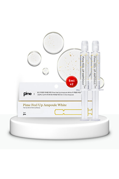 PIME White Ampoule 5ml – Brightening, Firming, Gold-Enriched Anti-Aging Serum...