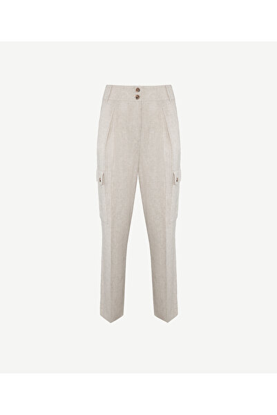 Yargıcı Straight Cut Cargo Pants with Crease Detail