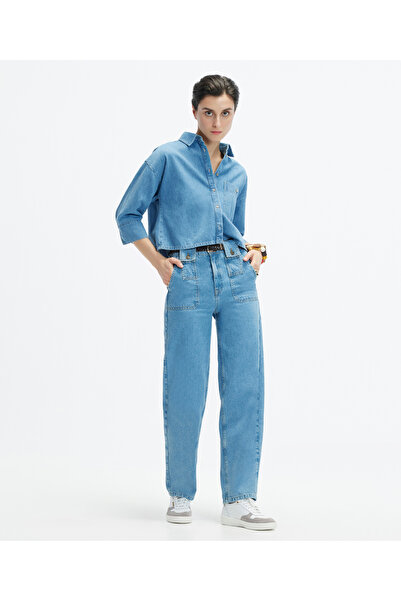 Yargıcı Düz Kesim Denim Pantolon