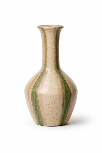 Warm Design Hand-Painted Terracotta Vazo