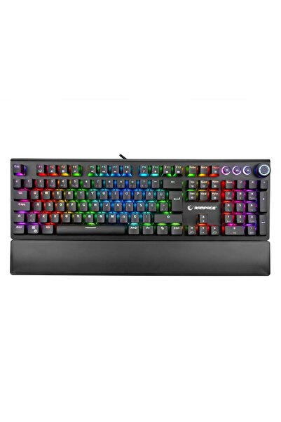 Rampage KB-R92 Thunder Kırmızı Switch RGB Bilek Destekli Mekanik Oyuncu Gaming Klavye