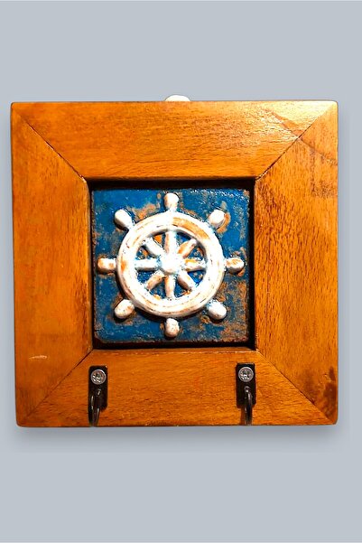 toprakanaart DÜMEN SERAMİK ELYAPIMI (HANDMADE) ANAHTARLIK TABLO 14,5x14,5x2,5cm