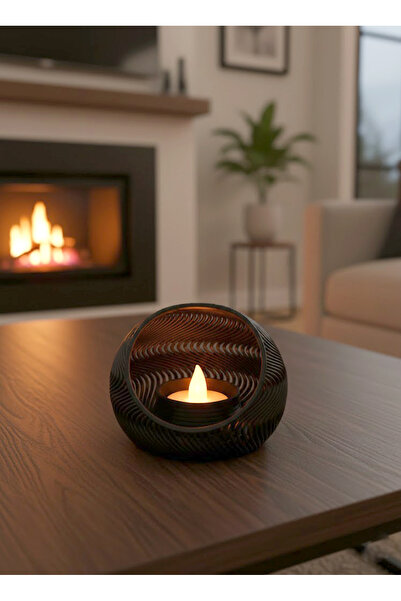 California ST Modern Spiral LED Mumluk – Pilli LED Mum Dahil – Dekoratif Masa...