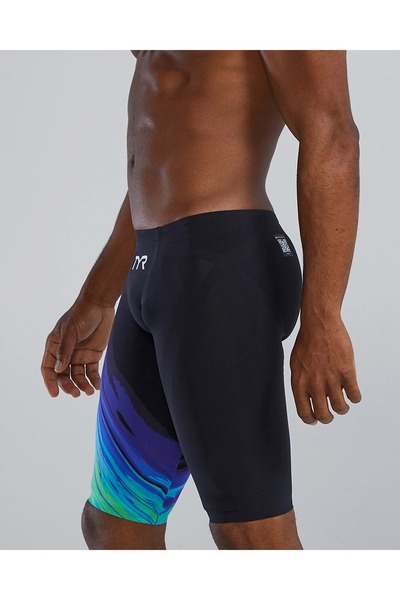 TYR Venzo Jammer Düşük Bel Erkek Yüzücü Yarış Mayosu - Renkli - 24 - ST00655-...