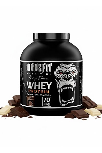 MONSFİT بروتين مصل اللبن 2.380 جرام (70 حصة) - يساعد على بناء العضلات (بنكهة ...
