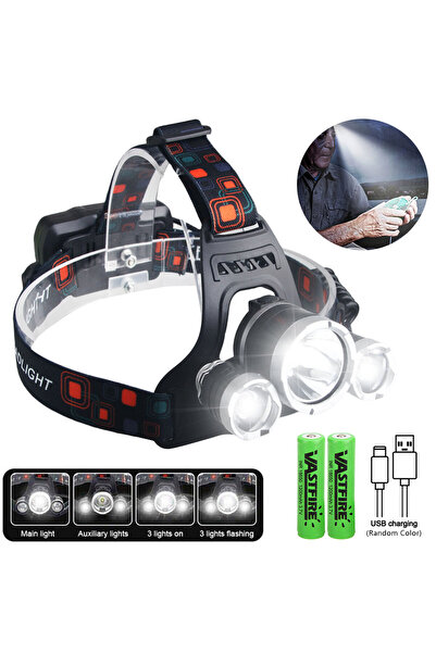 Choice مصباح أمامي LED فائق السطوع بزاوية 90 درجة، أبيض اللون، مزود ببطارية، ...