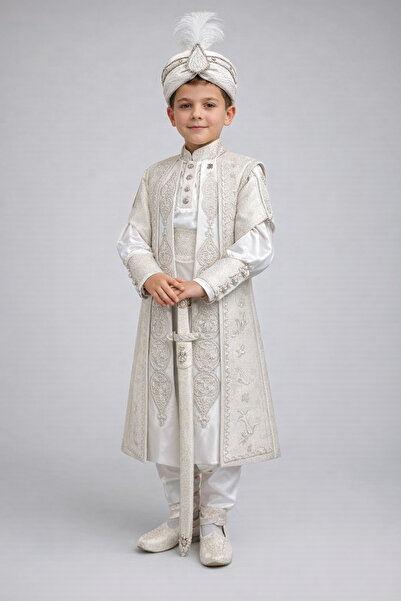 Rüyam Sünnet Otantik Nakışlı Kaftan Sünnet Kıyafeti