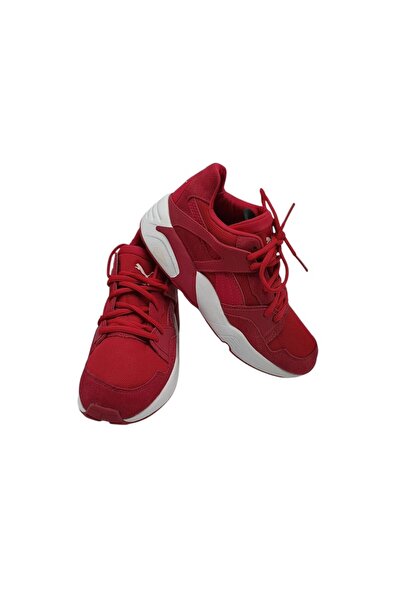 Puma Adidași damă 35, material textil, piele întoarsă , Roșu/Alb