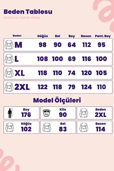 nisaNCa Uzun Kollu Bambu Anne Pijama Takımı- Genç Anne Serisi