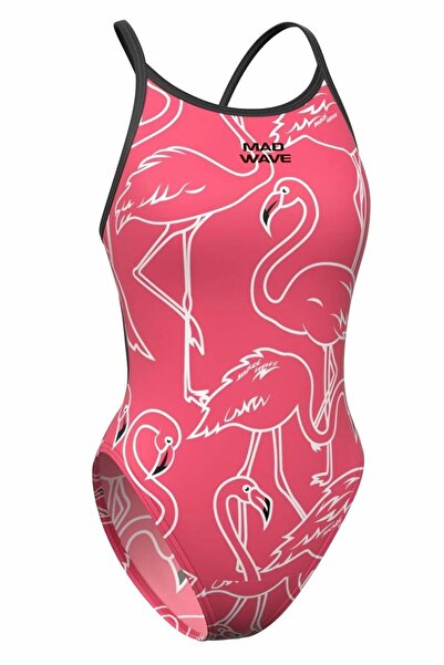 Mad Wave Kadın Mayosu Flare Anti-chlor K2, Pembe - Pembe - XS/34 BEDEN