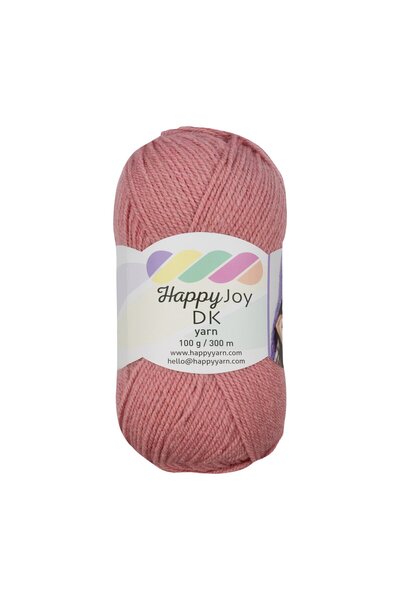 Kürkçü Han Happy Joy 100gr 300m El Örgü İpi Pudra Pembe HYJ13