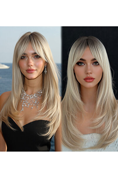 REMY HAİR Exclusive Luxury Kumral Platin Kat Kesimli Peruk