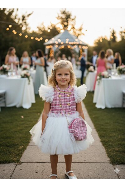 Hilal Akıncı Kids Комплект от 3 части за момичешка пола туту и ​​рокля с пухк...