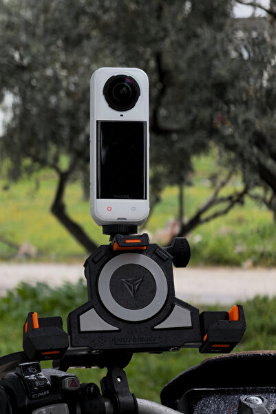 Motobros MT-4 Motor Telefon Tutucu Motosiklet Telefon Tutacağı Titreşim Modül...