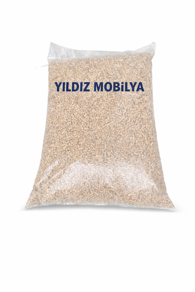 Yıldız Mobilya % 100 Çam Peleti Dumansız 15 KG 6 mm Boyutunda Kurutulmuş Pelet