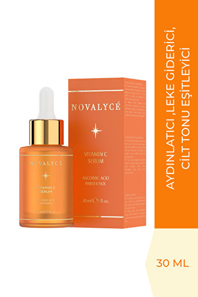 Novalyce Vitamin C Serum Aydınlatıcı Leke Karşıtı Ascorbic Acid & Vitamin B5 ...