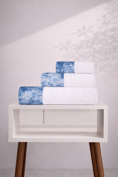 Ellia Soft Set de prosoape Dubai Deluxe bumbac 100% din 3 piese cu cutie cadou