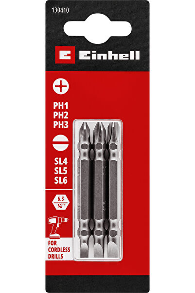 Einhell Orijinal 3 Parça Çift Uçlu Bits Uç Seti 65 mm - 49130410