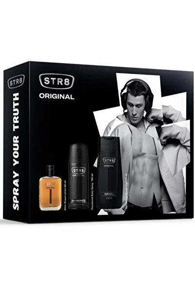 str8 Set 2 x Caseta Cadou Original Barbati, Lotiune Ras 50 ml, Deodorant Spra...