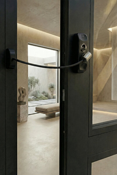 Evene Siyah Pencere Kilidi Halatlı Çocuk Güvenlik Emniyet Hırsız Pimapen Pvc ...