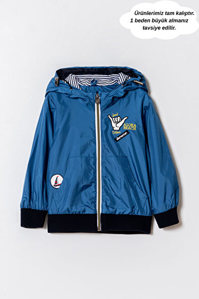 Verscon Момчешка ветровка с качулка и бродерия и дъждобран 2 - 6 години