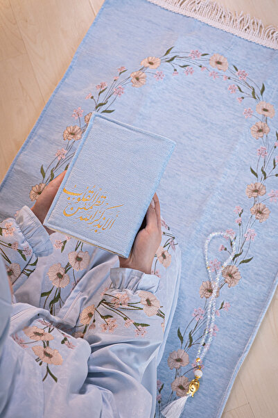 tulteks TÜLTEKS NAMAZ SETİ ÇİÇEKLİ LÜKS KALİTE